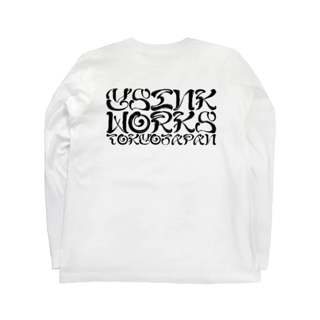 Y's Ink Works Official Shop at suzuriのY's Lettering T ロングスリーブ Long Sleeve T-Shirt :back