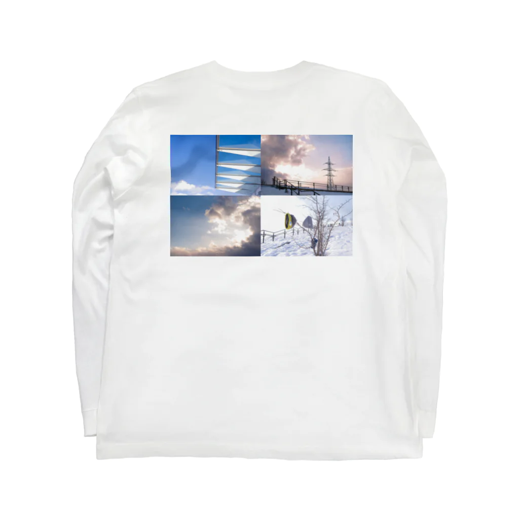 moromoroの冬の公園 Long Sleeve T-Shirt :back