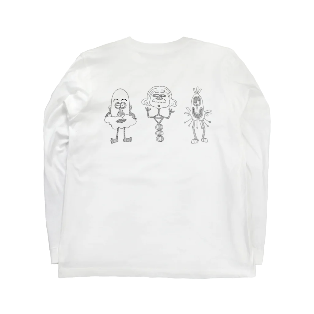 onigiriのONIGIRI-FAMILY Long Sleeve T-Shirt :back