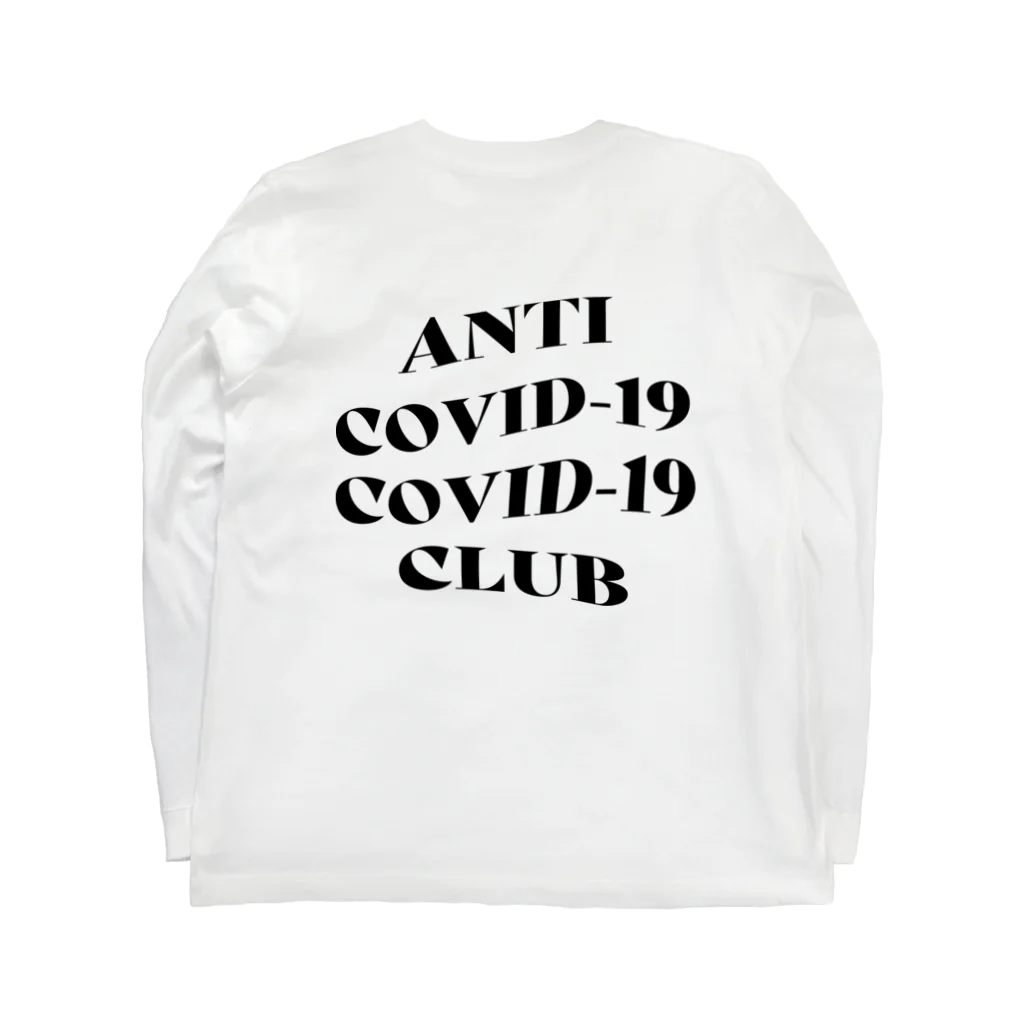 NUMBER-8のANTI COVID-19 CLUB(BLACK) Long Sleeve T-Shirt :back