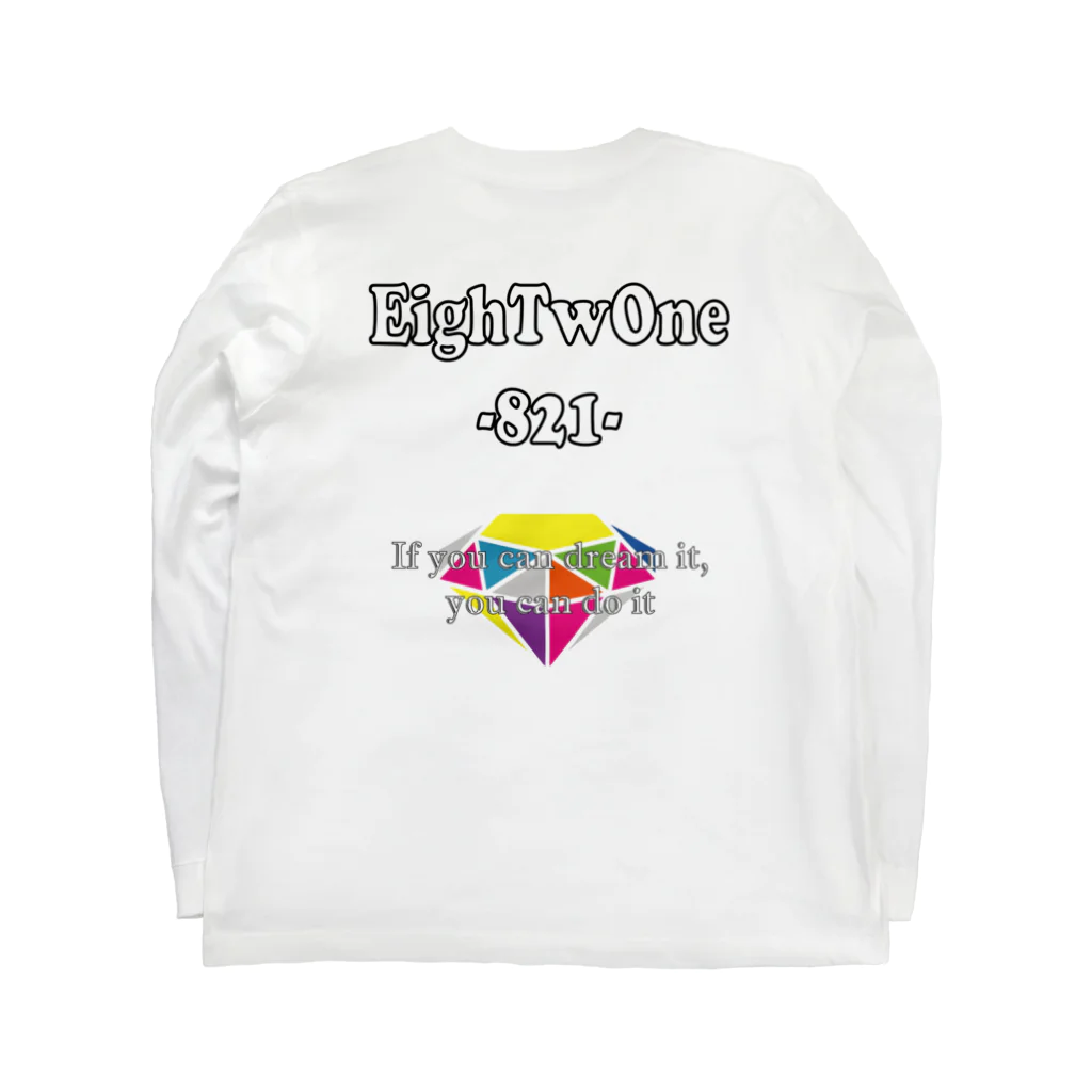 ストリートファッションはEighTwOne-821-(えいとぅーわん はちにーいち)のDIAMOND ロングスリーブTシャツの裏面