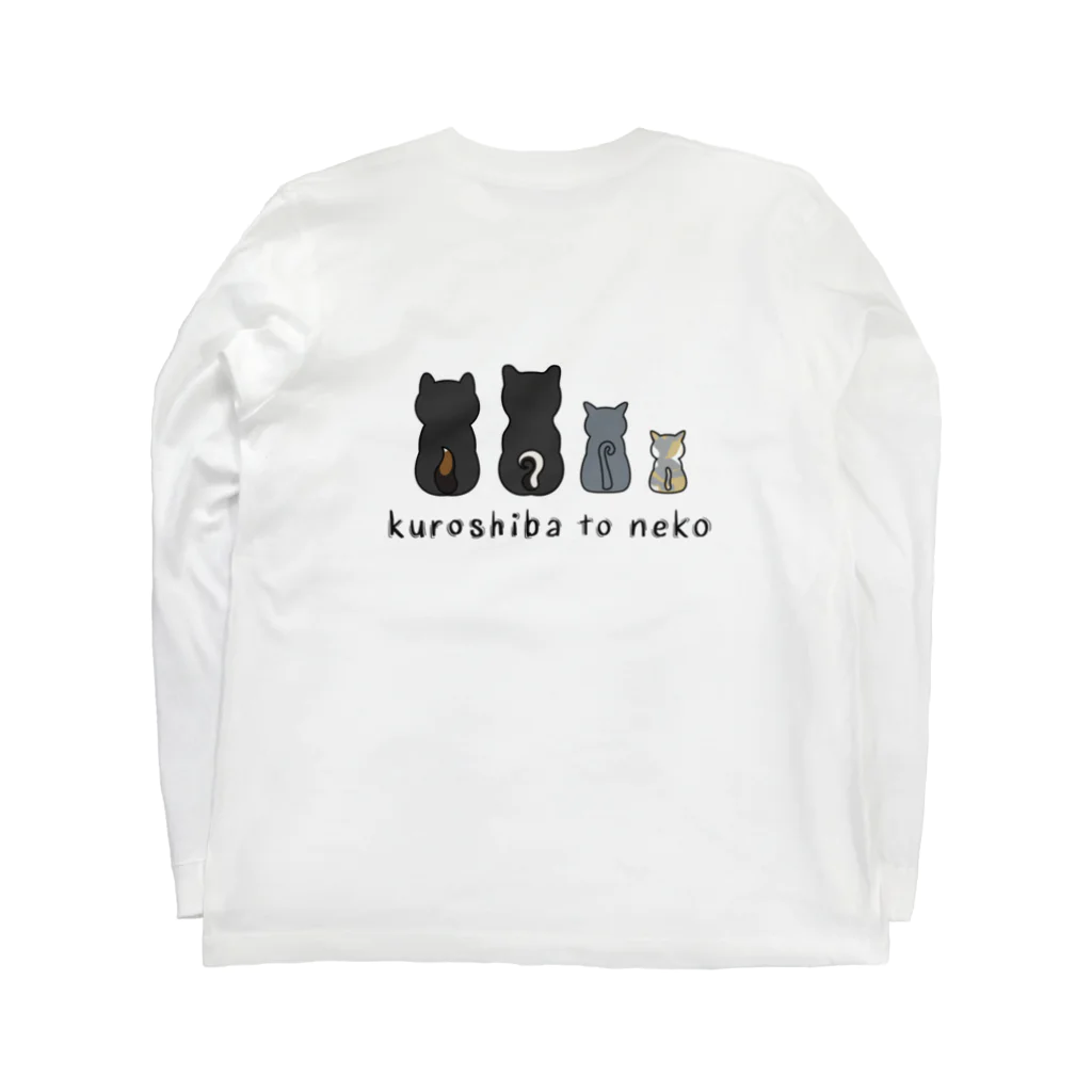 Yuika Shiomiのkuroshiba to neko ロングスリーブTシャツの裏面