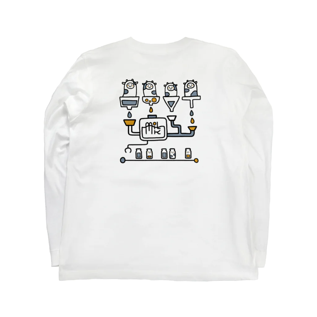 みやつち やえの牛乳工場 Long Sleeve T-Shirt :back