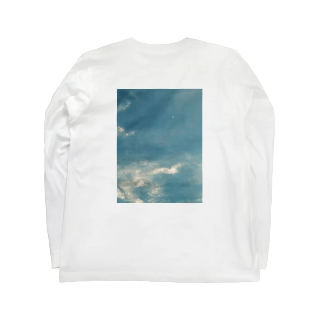 うしろにうさぎ。のmoon Long Sleeve T-Shirt :back