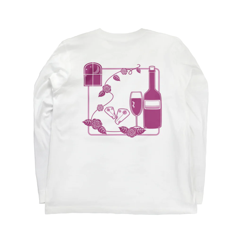 Art Space Cassyのワイン① ロングスリーブTシャツの裏面