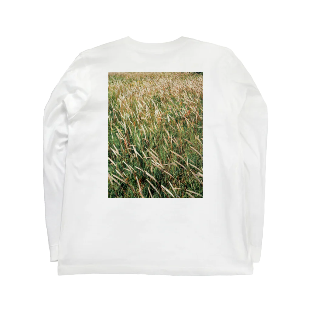 まみっこのお店の風に吹かれて Long Sleeve T-Shirt :back