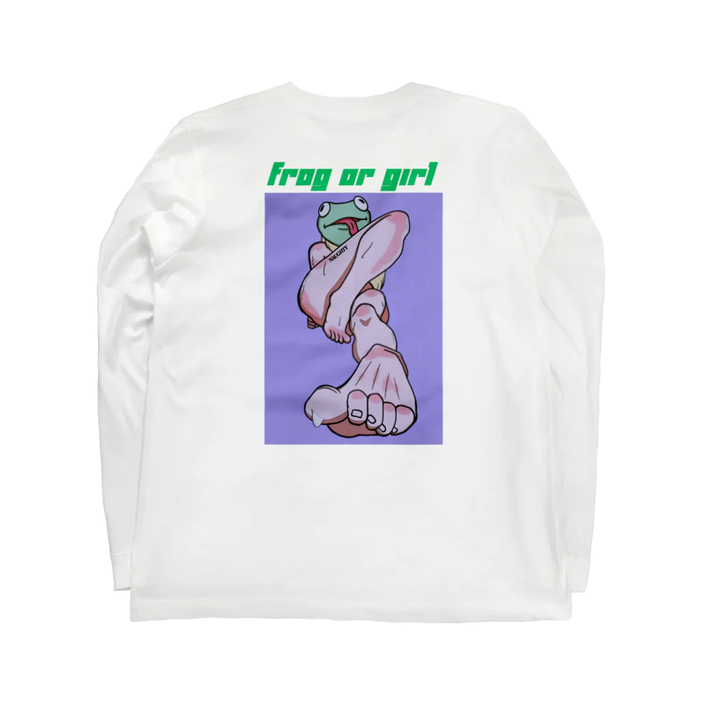 NaughtyのFrog or girl  Long Sleeve T-Shirt :back