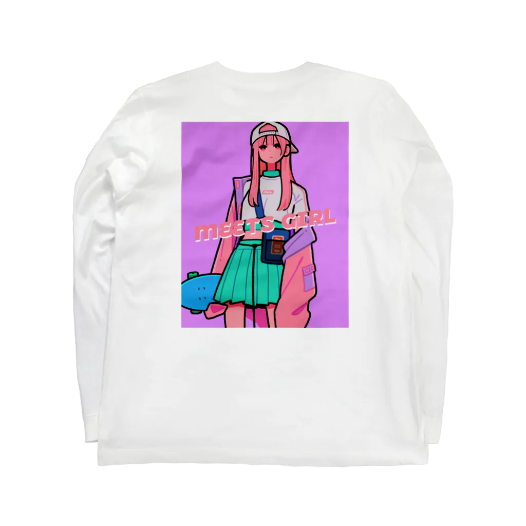 美好よしみのPastel Skater Long Sleeve T-Shirt :back