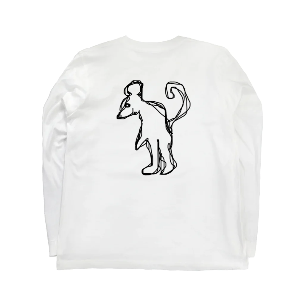 ななかわの感性ネズミくん Long Sleeve T-Shirt :back