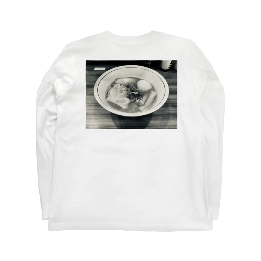 あっくす。のラーメン愛 ロングスリーブTシャツの裏面