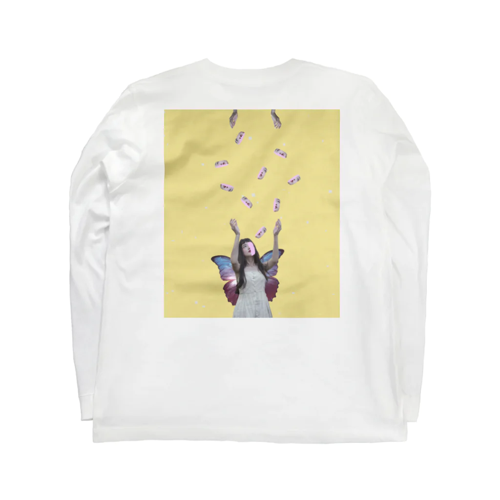 抜殻の妖精ロンT-花袖- ロングスリーブTシャツの裏面
