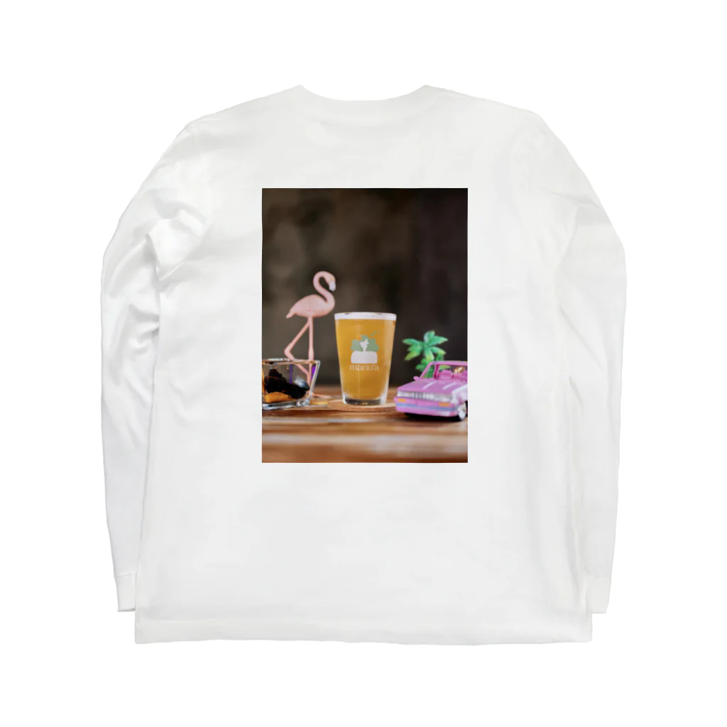 神泉manu'a beer clubのPEOPLE W/SIDE ロングスリーブTシャツの裏面