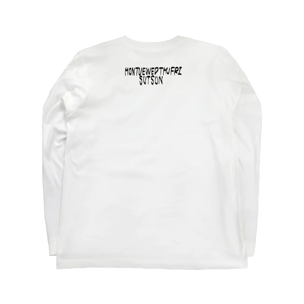 jet meのDay of the week Long Sleeve T-Shirt :back