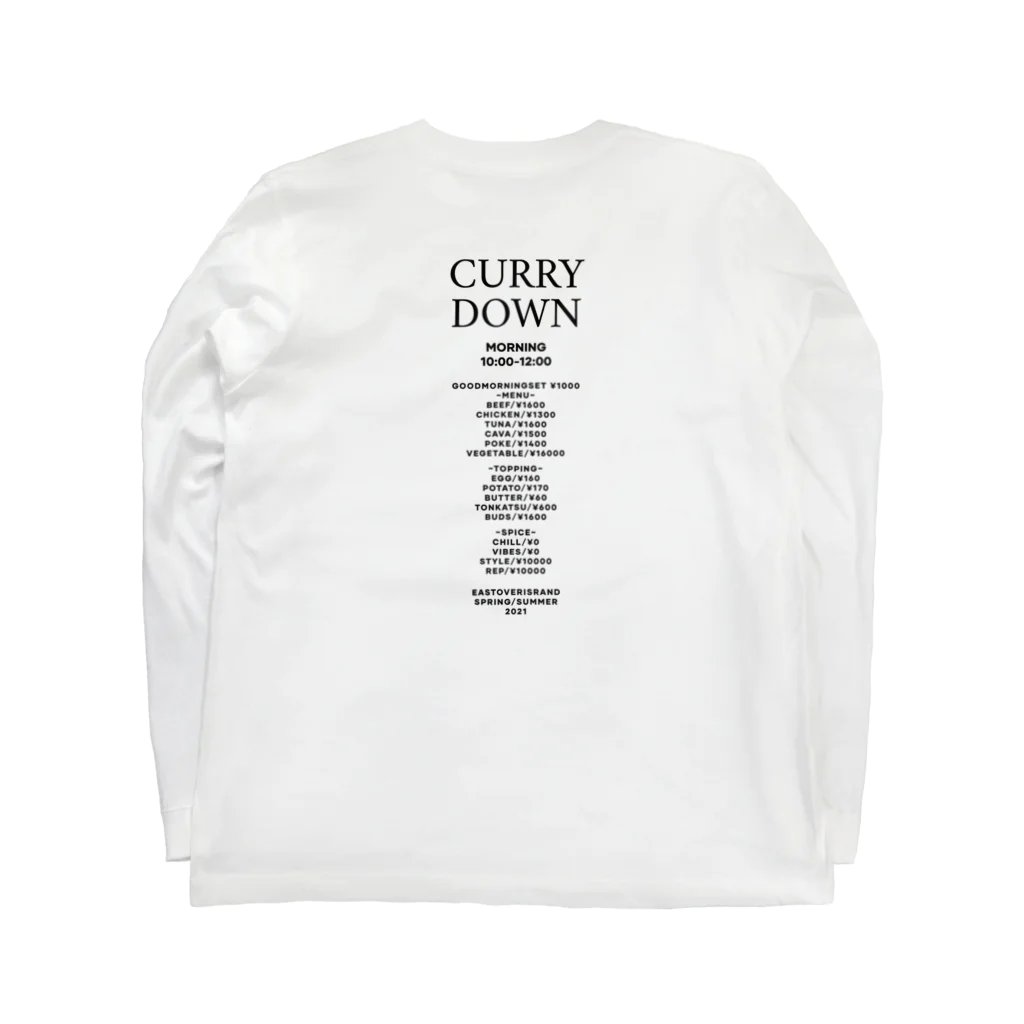 N'MEAN?のCURRY DOWN ロングスリーブTシャツの裏面