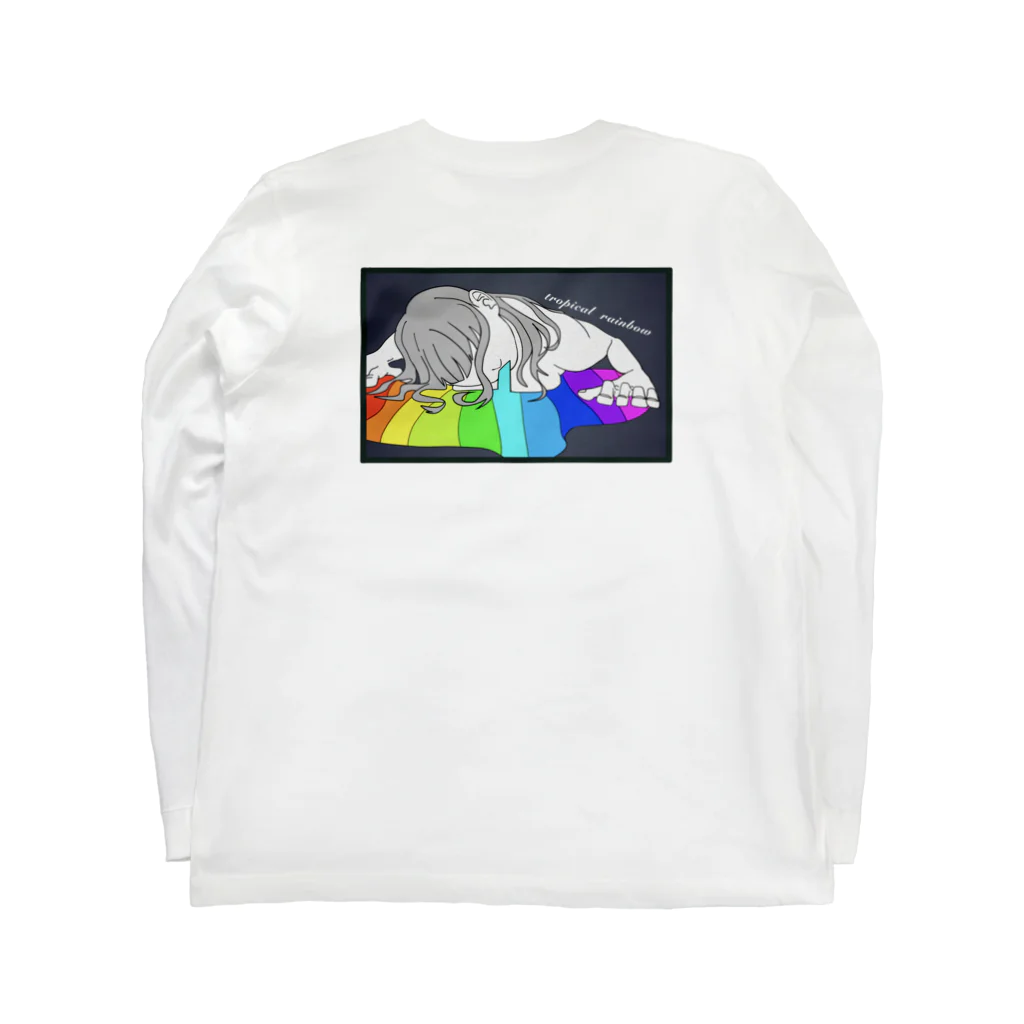 コンポタのtropical rainbow Long Sleeve T-Shirt :back