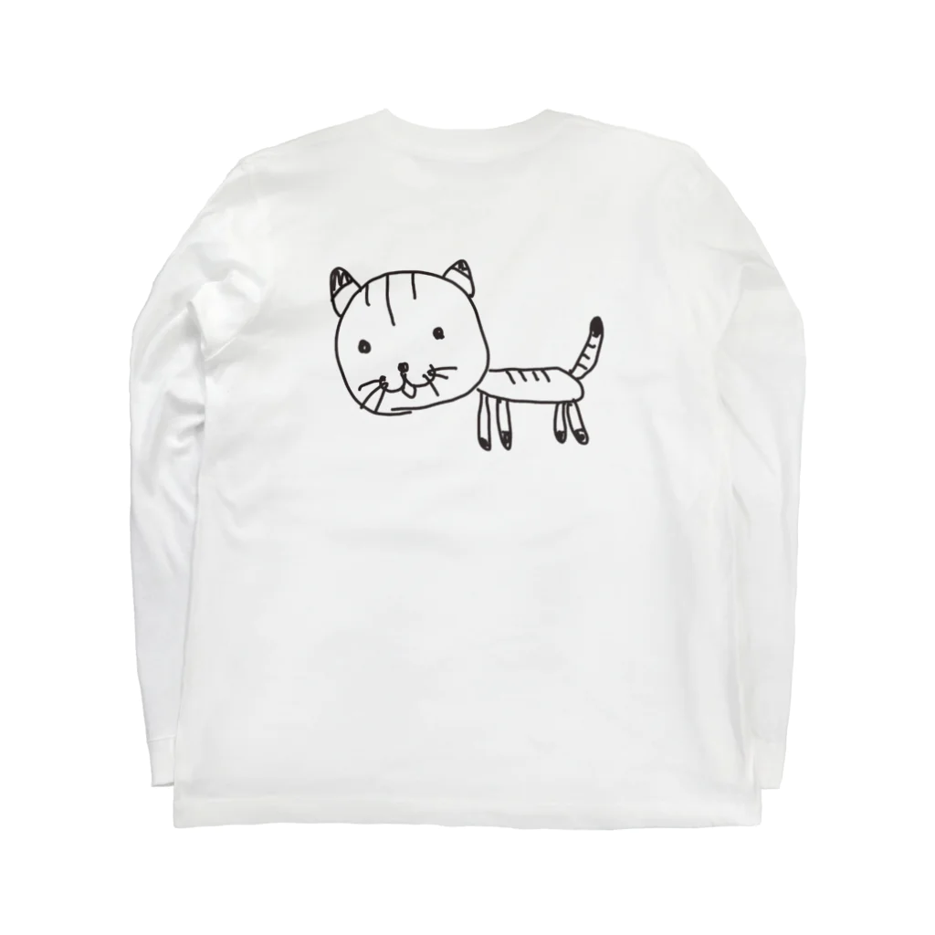 i lll_meのながいふつうのねこT/hu tsu u no neko long T-shirt ロングスリーブTシャツの裏面