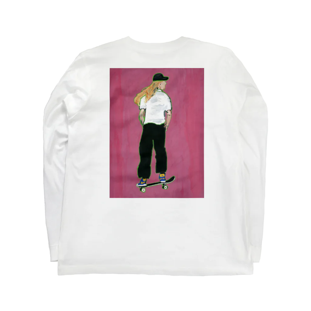 Playful GarageのSkate Girl  Long Sleeve T-Shirt :back