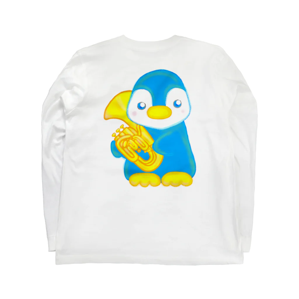 Happy Penguin 🐧のバリトン ロングスリーブTシャツの裏面