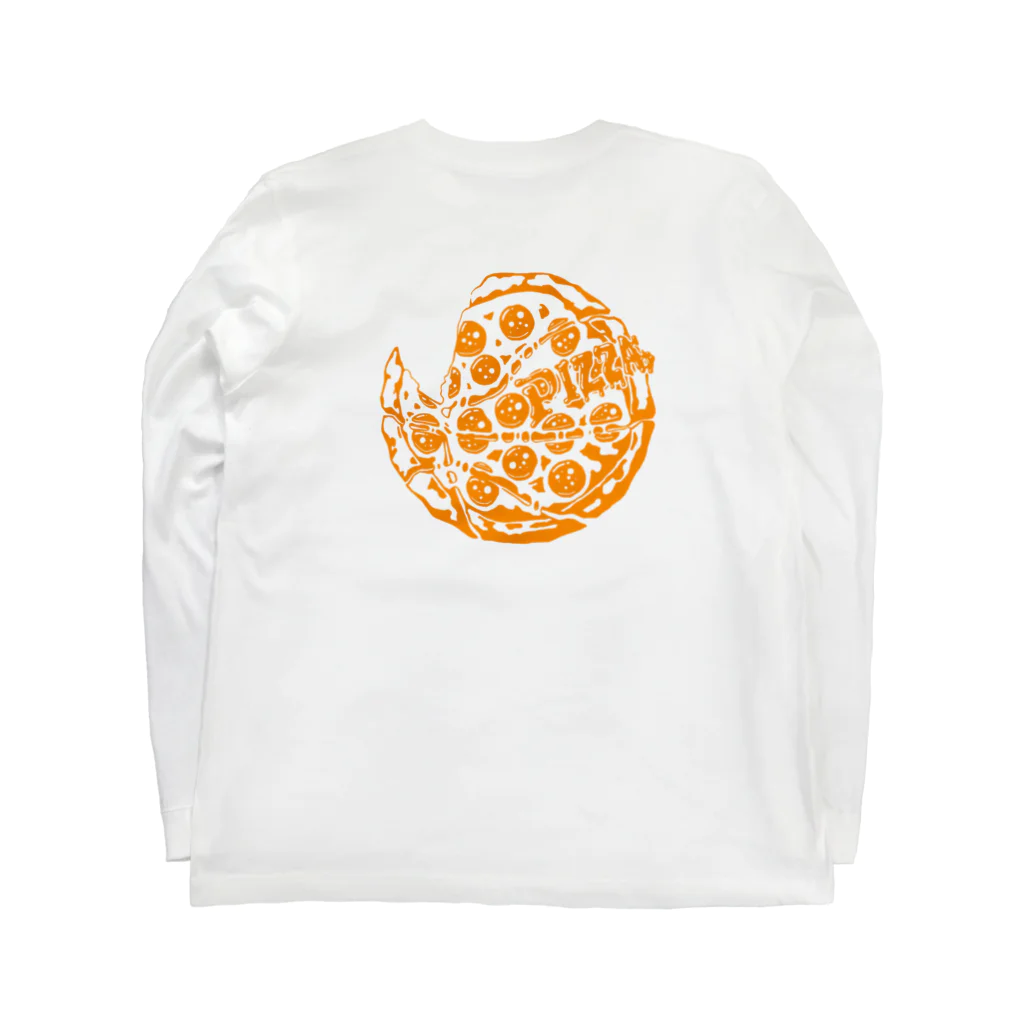 dbqpのチートデイ バスケットボール ピザ Cheat day Basketball Pizza Long Sleeve T-Shirt :back