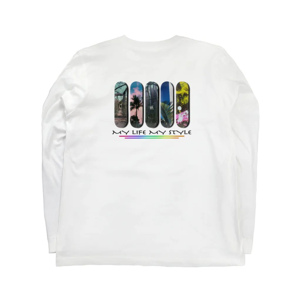 PuRiHaのスケボースタイル Long Sleeve T-Shirt :back