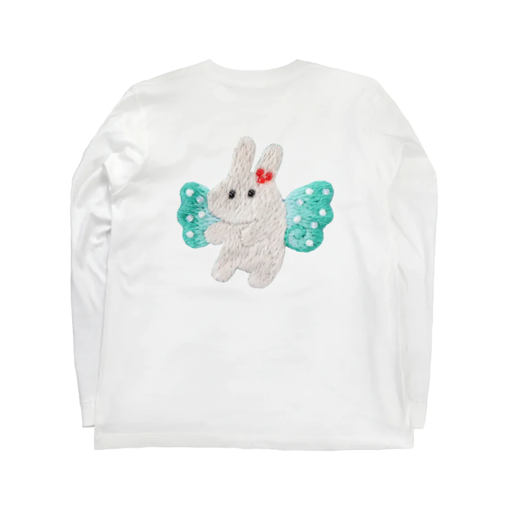 lovbitのメロクリうさ天&虹色ちゃん Long Sleeve T-Shirt :back