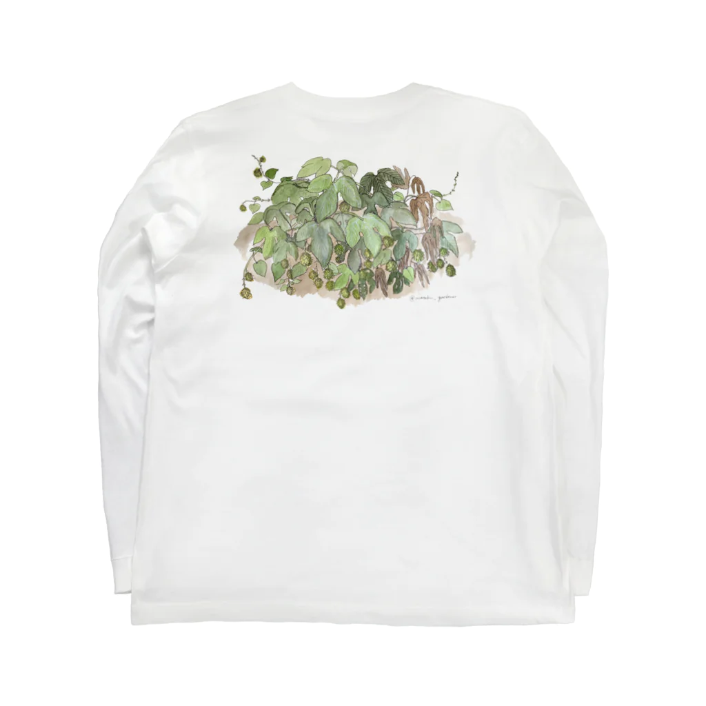 asataku gardener (alice garden design)のホップ Long Sleeve T-Shirt :back