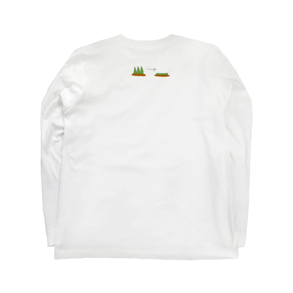 itsumokotsumoの元祖KUSA wo KARIMASU Long Sleeve T-Shirt :back