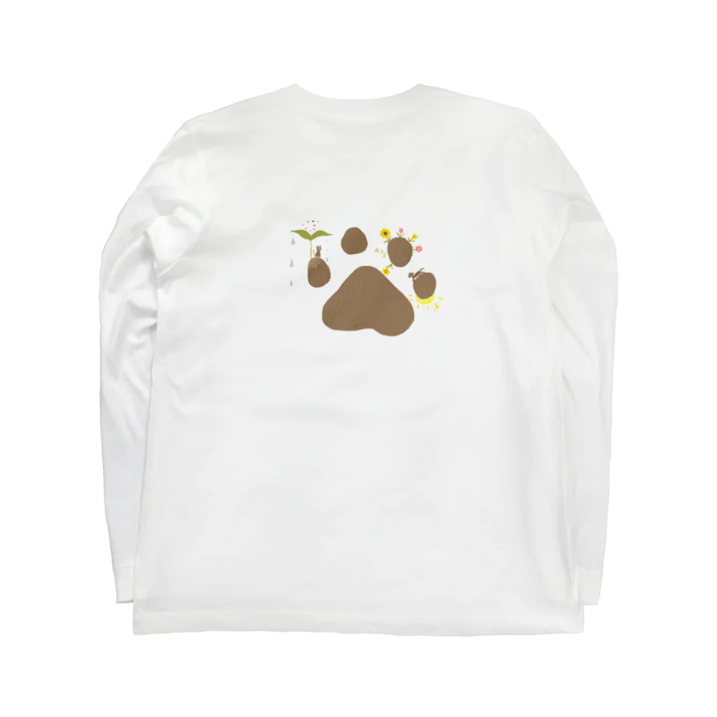 Ur my sunshine☀︎のPaw's paw 🐾 ロングスリーブTシャツの裏面