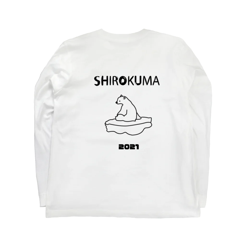 Seki Shumaのshirokuma-kun ロングスリーブTシャツの裏面