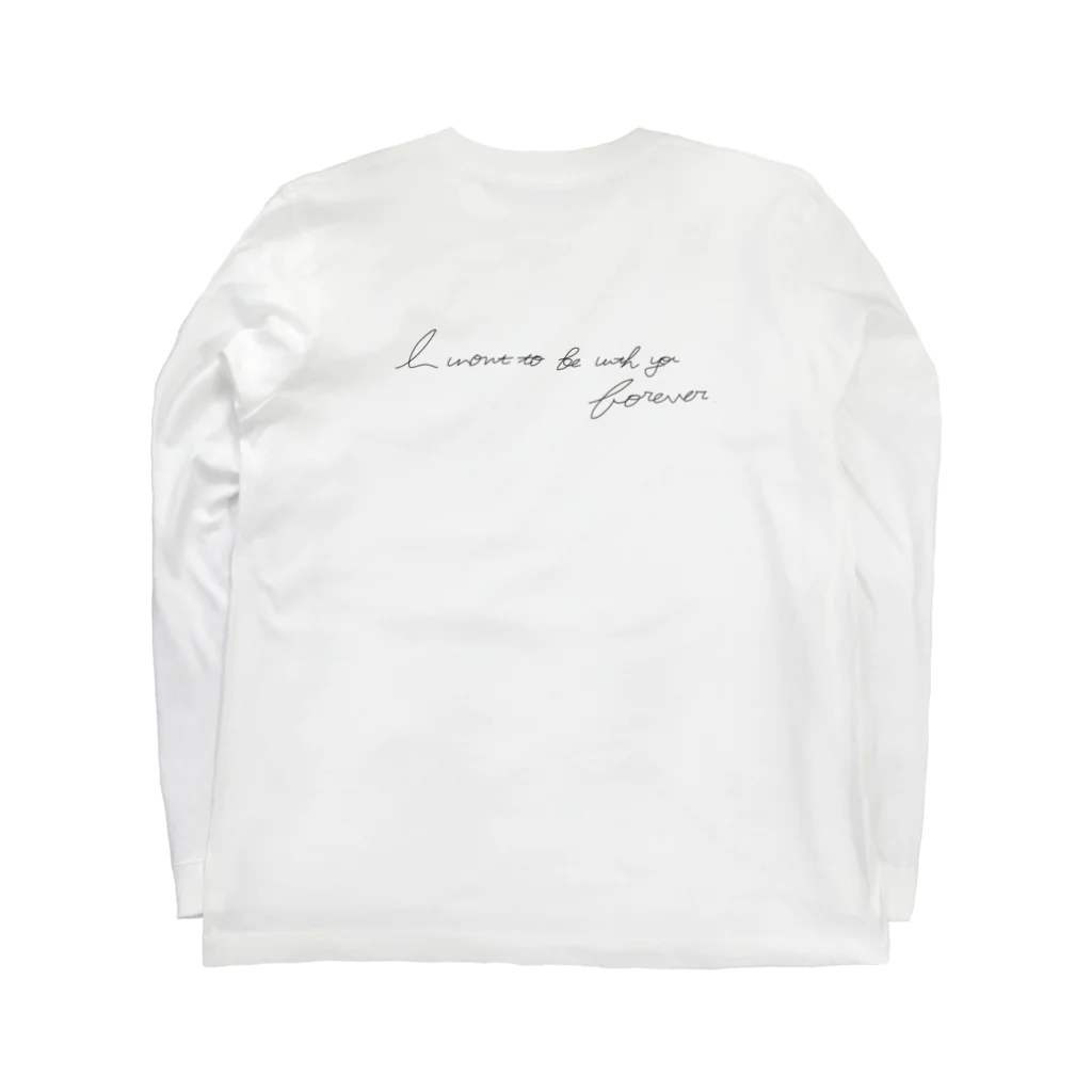 ©︎aikaの背面メッセージ入りロンT Long Sleeve T-Shirt :back