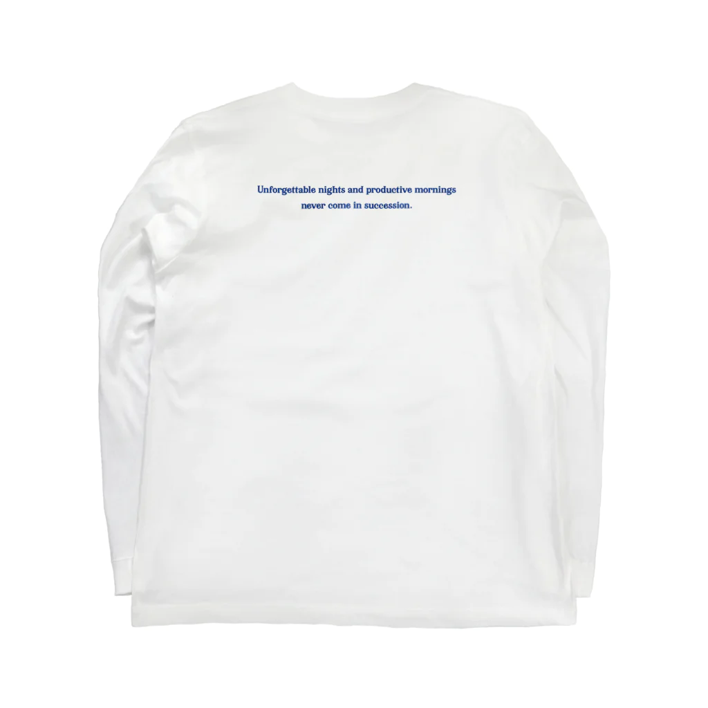 いらっしゃいませ商店の夜更かししたい Long Sleeve T-Shirt :back