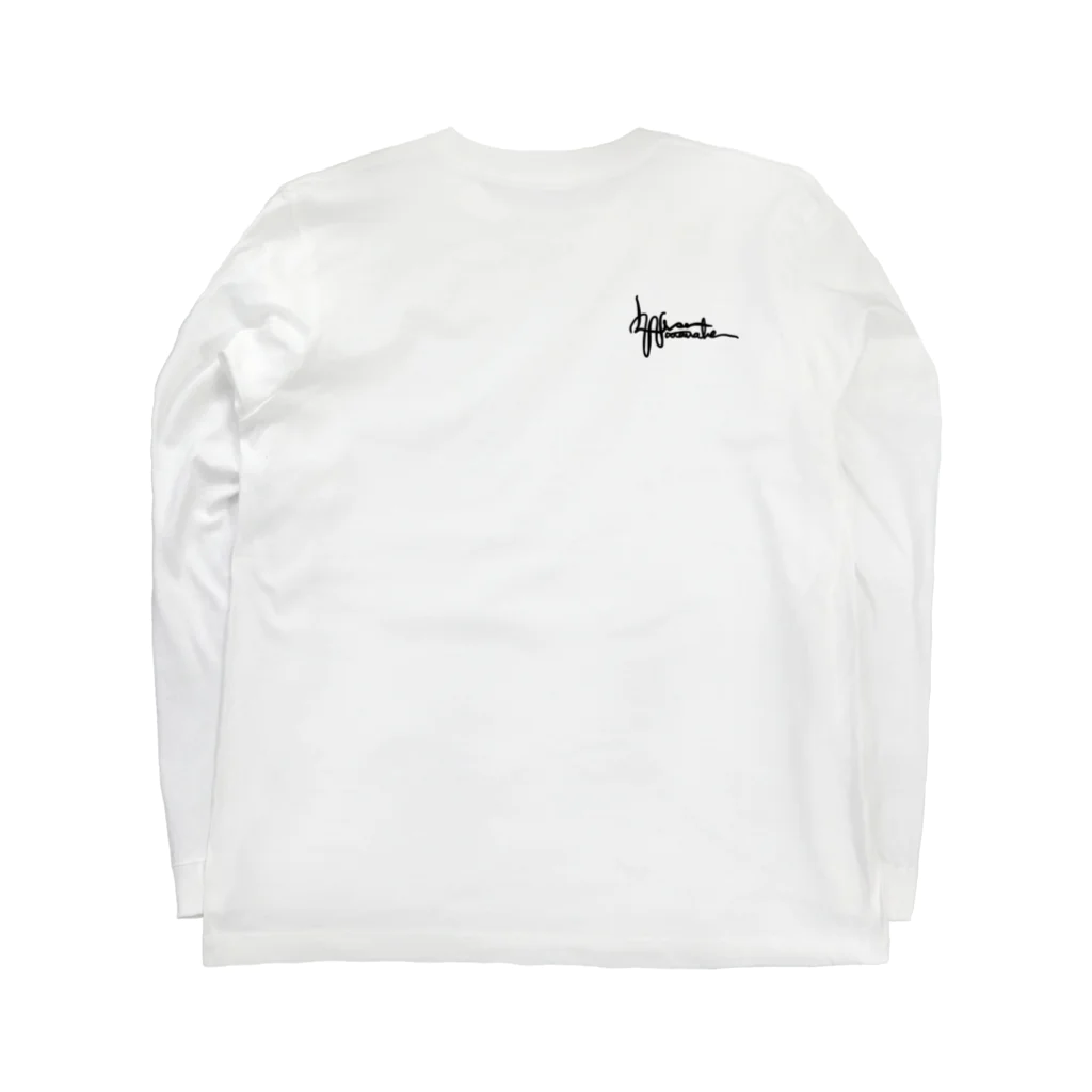 𝐥𝐢𝐬𝐚𝐰𝐚𝐭𝐚𝐧𝐚𝐛𝐞𝐩𝐚𝐢𝐧𝐭𝐢𝐧𝐠𝐬のある夜のこと、月に踊る[グリーン] Long Sleeve T-Shirt :back