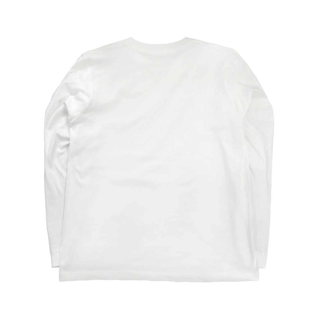 髙山珈琲デザイン部のレトロポップロゴ(赤) Long Sleeve T-Shirt :back