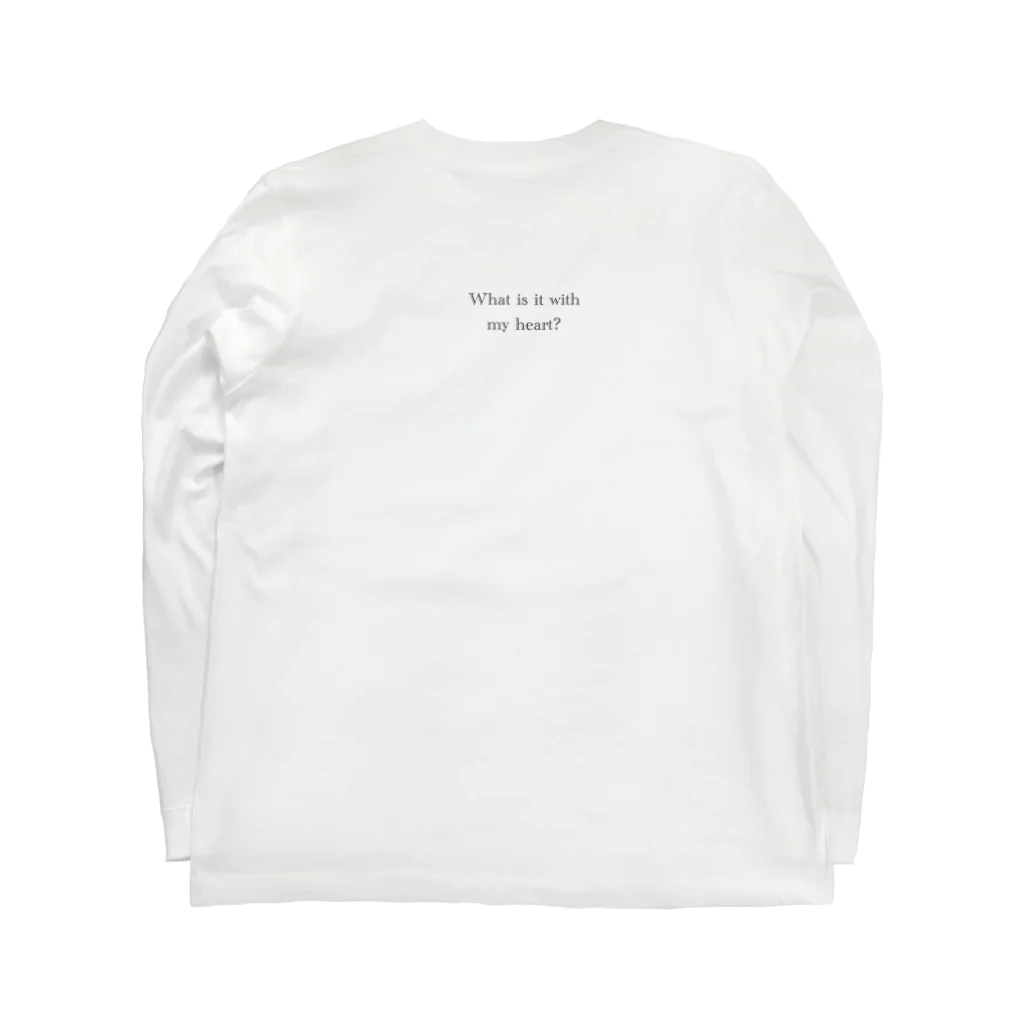 THTHSHOPのチェック柄でハート柄とかギザギザじゃん Long Sleeve T-Shirt :back