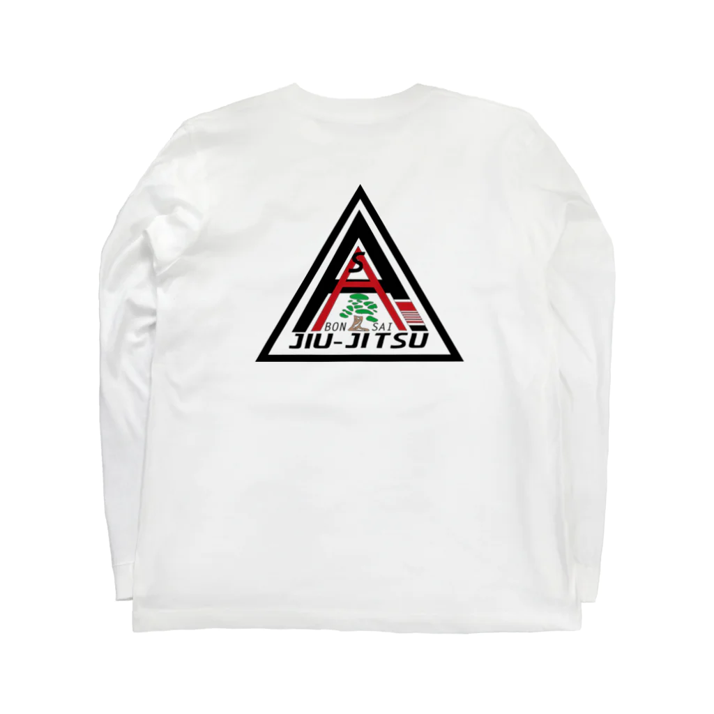 キネティックアーツ渋谷オリジナルグッズSHOPのBONSAI柔術ロングTシャツ（グレーカモ/三角ロゴ） Long Sleeve T-Shirt :back