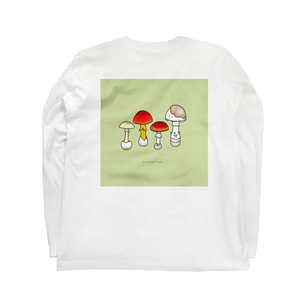 ごまたまきのこのAmanita Pers. ロングスリーブTシャツの裏面