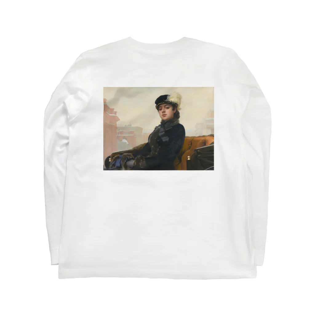 ことはる。のイワン・クラムスコイ 『見知らぬ女』 <Неизвестная> Long Sleeve T-Shirt :back