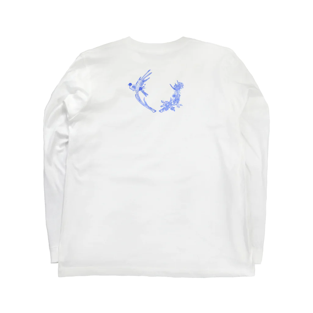 こおりの花と角 Long Sleeve T-Shirt :back