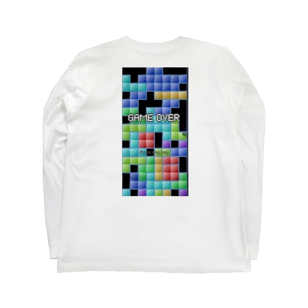 ギャンブラーの気持ちのテトリス♥ Long Sleeve T-Shirt :back