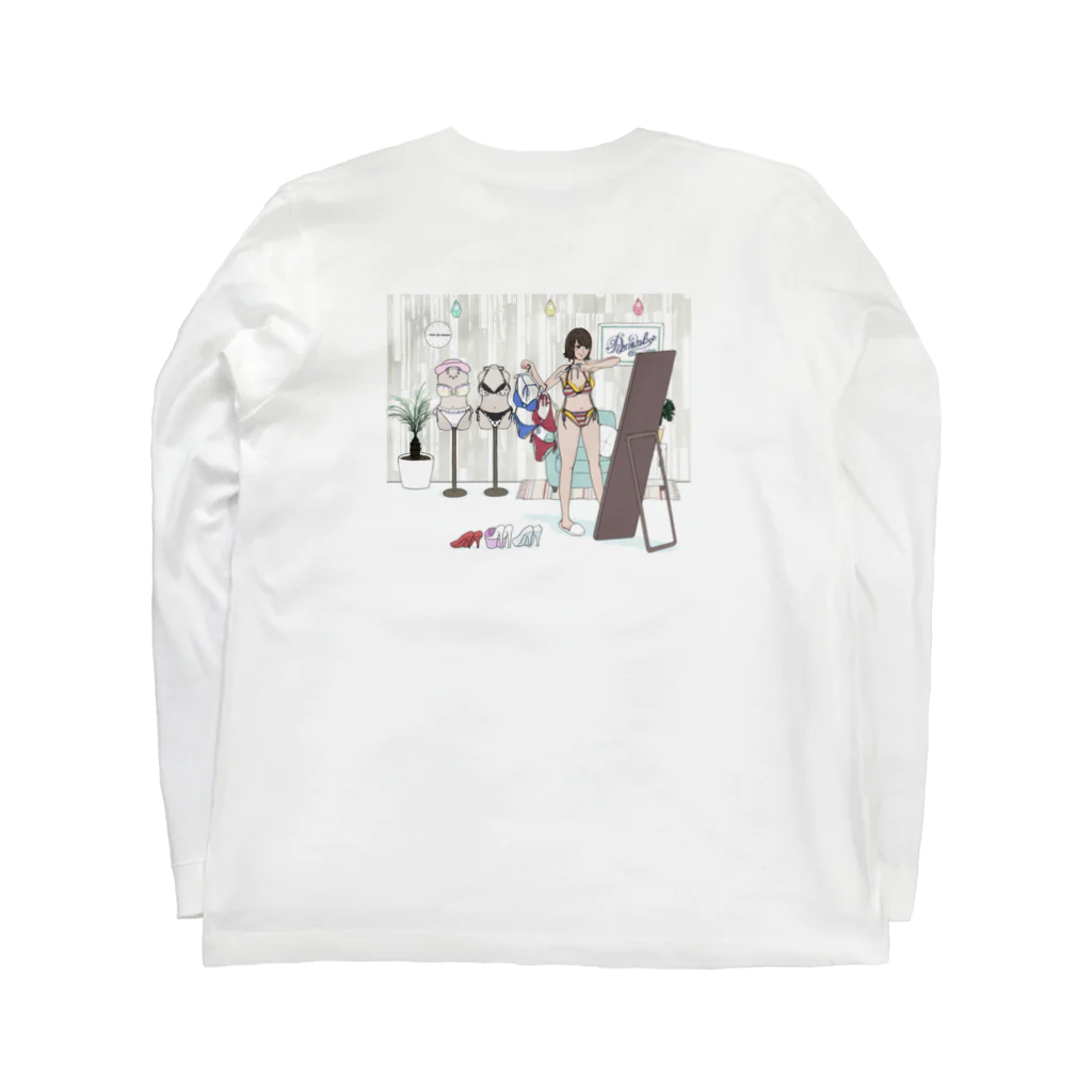 小山玲奈🐥(れーなんぼ)@10/29DVD発売のれーなんぼ水着お着替え Long Sleeve T-Shirt :back