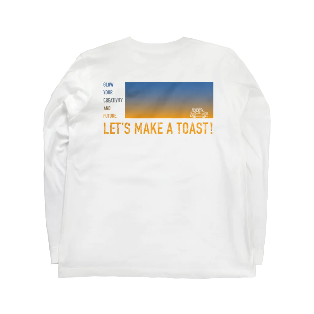 デザイントーストのasayakedesigntoast Long Sleeve T-Shirt :back