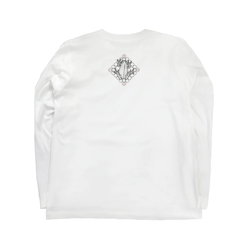 TSUKIKOU SHOP のカエル Long Sleeve T-Shirt :back