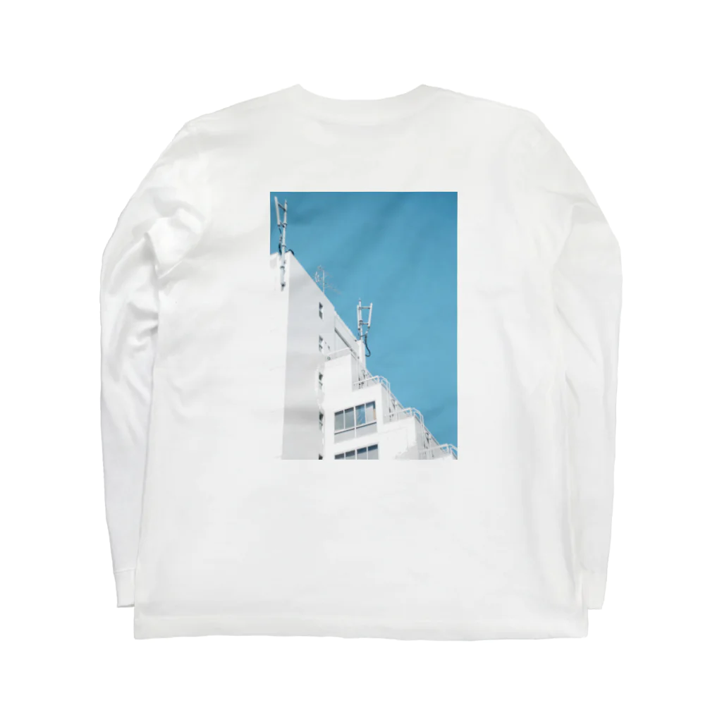 白いビルの研究室の渋谷 Long Sleeve T-Shirt :back