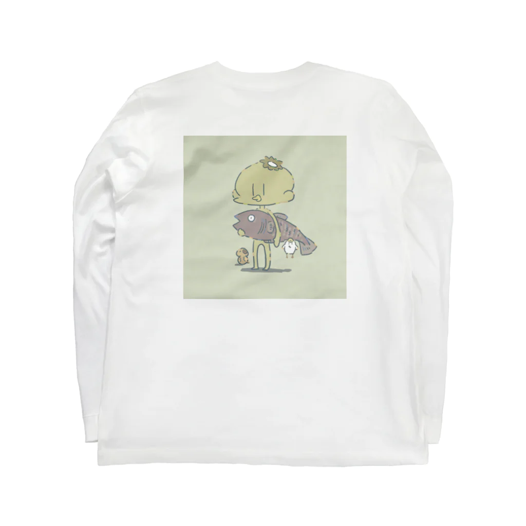 まー油のかっぱくんたち Long Sleeve T-Shirt :back