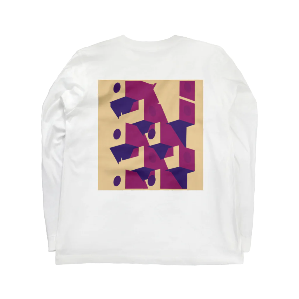 Drawings のカプセルタワー Long Sleeve T-Shirt :back