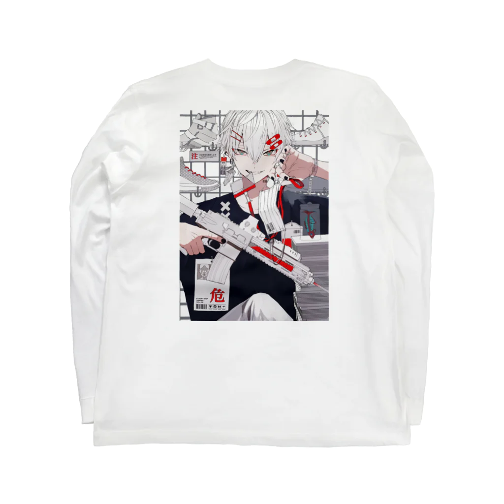 さくしゃ2のILLUSTRATION2022コラボ Long Sleeve T-Shirt :back