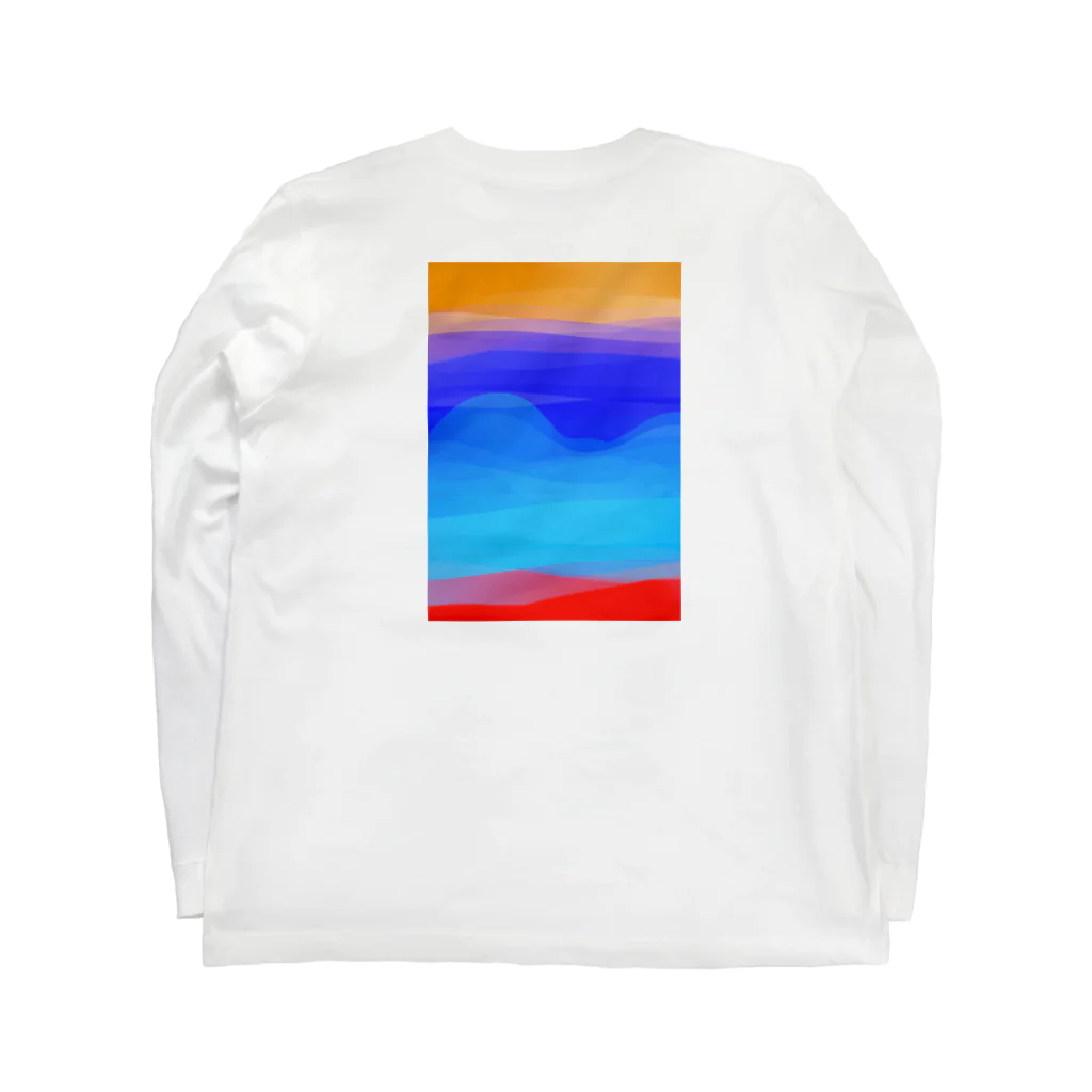 >>>>> Abstractive SERIES <<<<<のwave ロングスリーブTシャツの裏面