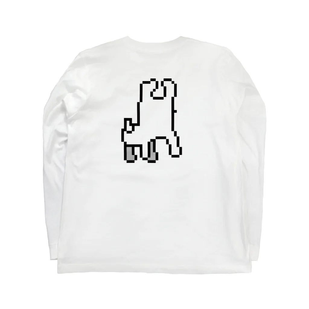 アンデスbotのドット絵リャマ神 Long Sleeve T-Shirt :back