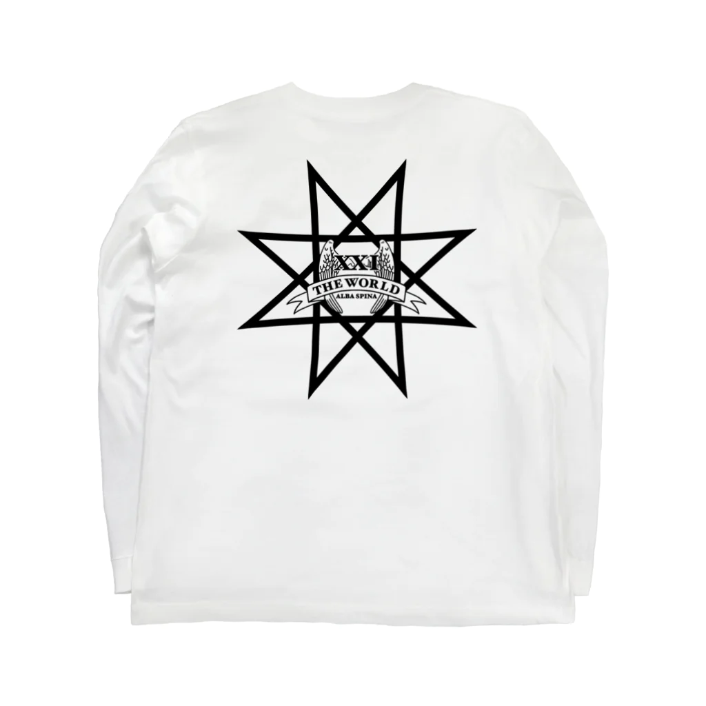 Alba spinaのタロット世界カラー Long Sleeve T-Shirt :back