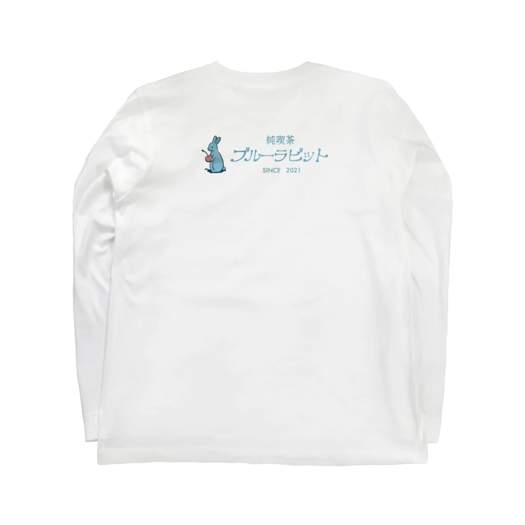 しんま みさんのキャトうさ×ブルラビ(ポイント印刷) Long Sleeve T-Shirt :back